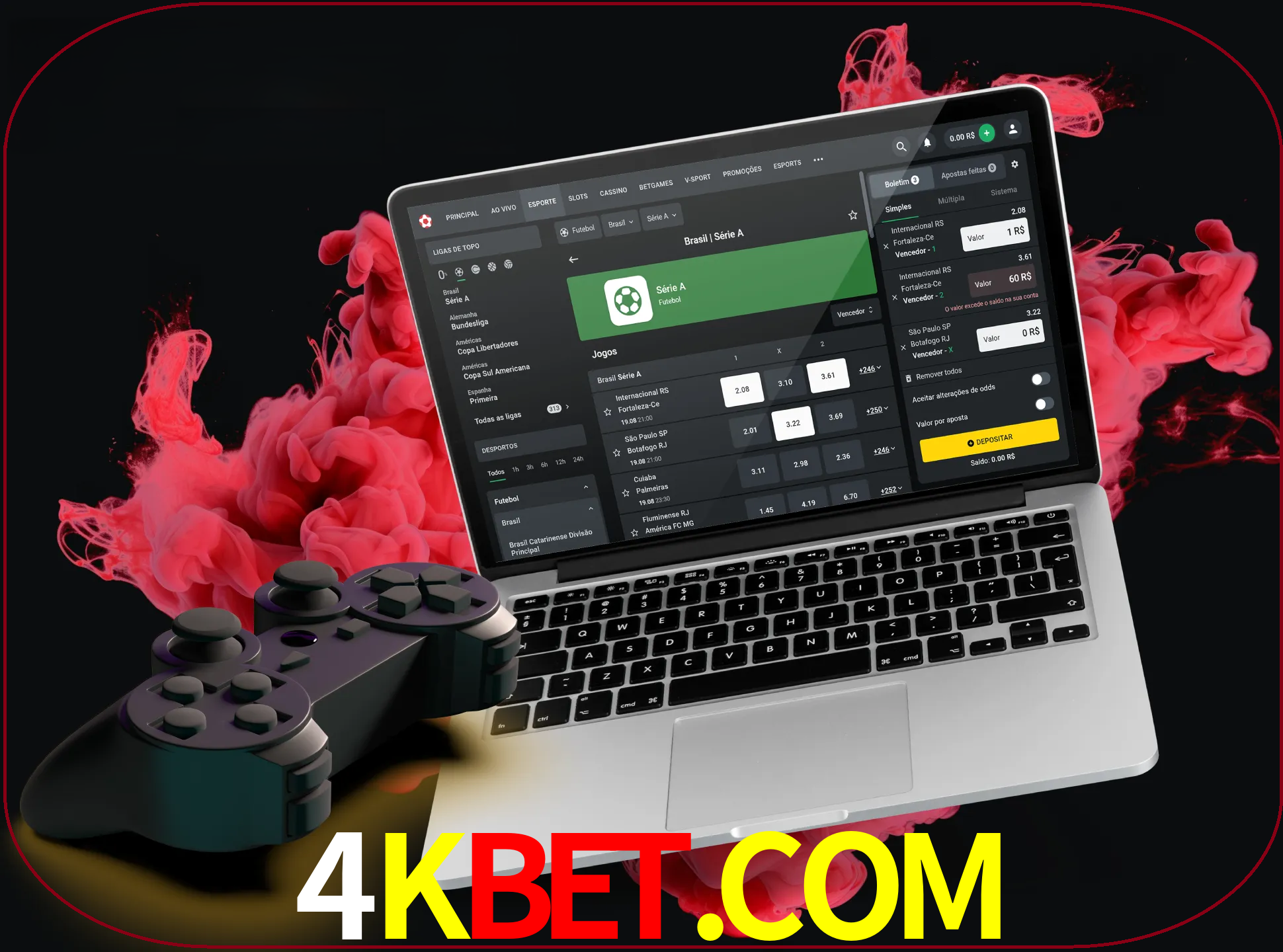 Visite a secção especial de jogos de vídeo em 4kbet para descobrir em que jogos pode apostar e ganhar muito dinheiro.