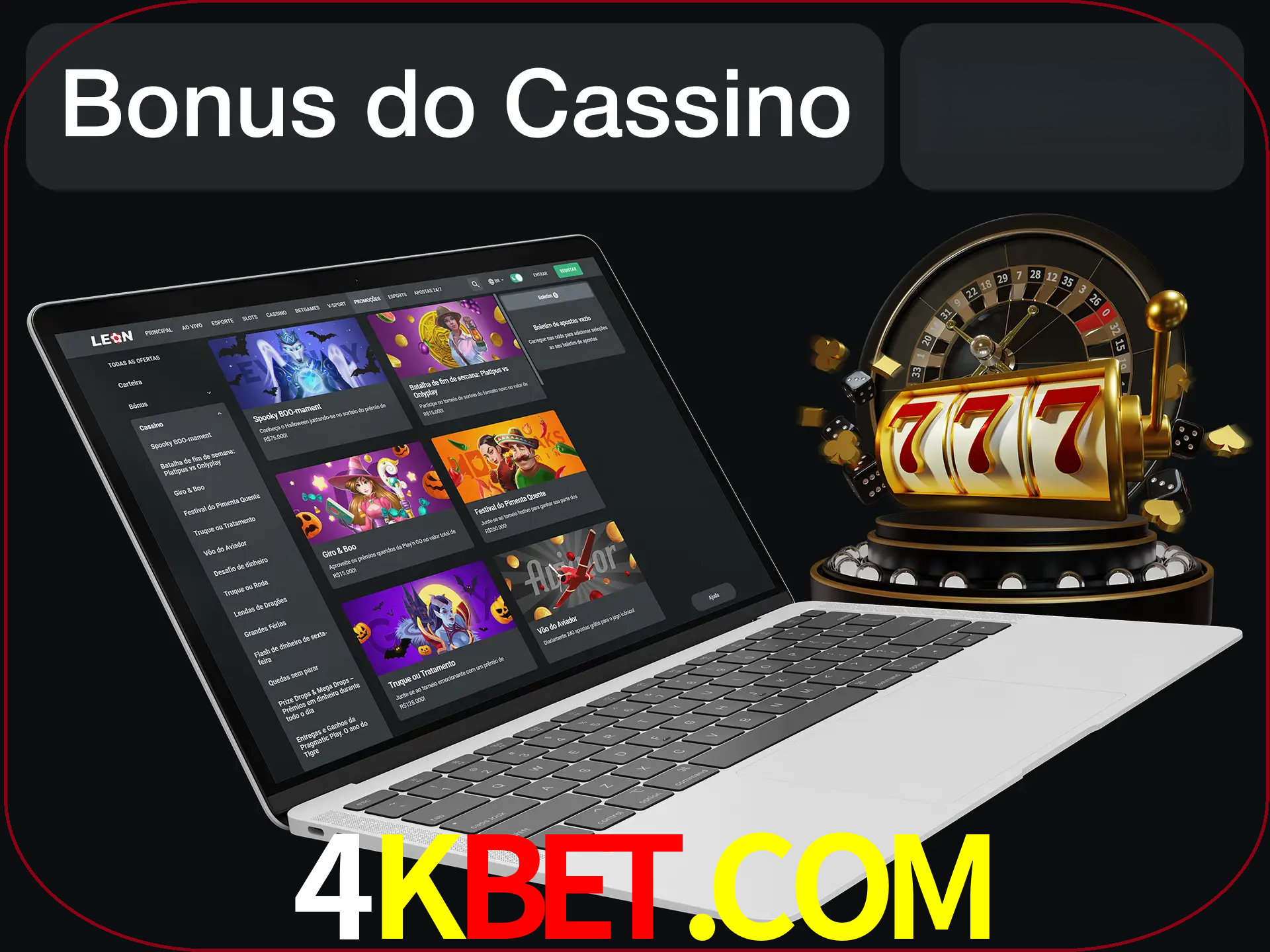 Use o bônus do cassino para começar melhor.