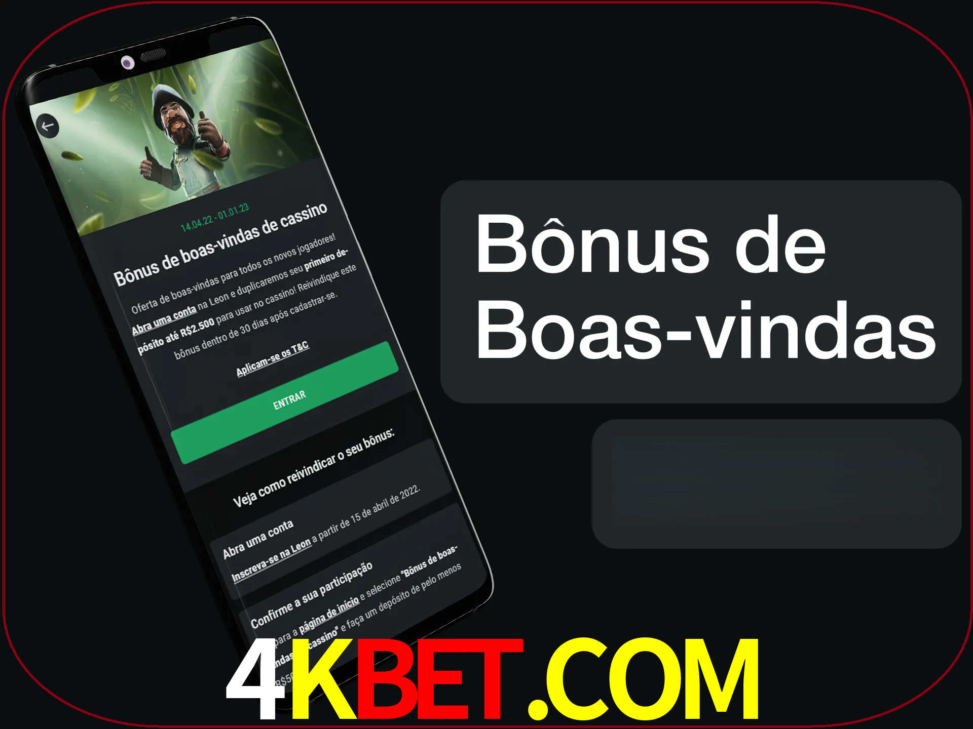 Não se esqueça de usar o bônus de boas-vindas.